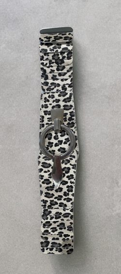 75356. Elastische riem panterprint