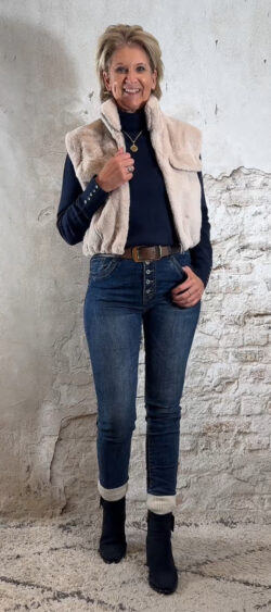 Jeans button blue MC-7018