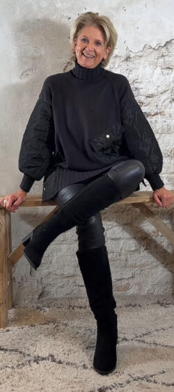 152999. Juul allround sweater zwart