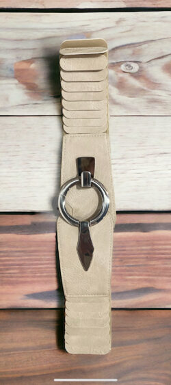 4405. Elastische riem beige