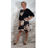 bolero knoopjes zwart met 3/4 mouw 36-44