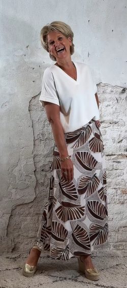 Travelrok palm leafs bruin (6 mei weer op voorraad, je kunt al bestellen)