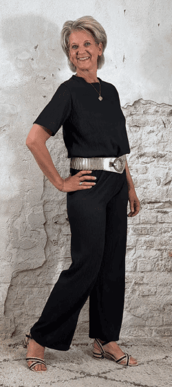 129601. Yume shirt zwart, combi set mogelijk!