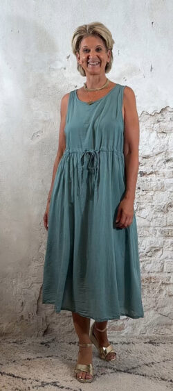 ✔️132898. Cotton koord dress menthol