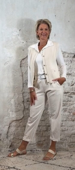 117681. Gilet vestje pocket Ecru