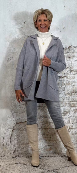 135705. Ava blazer vest/jas grijs