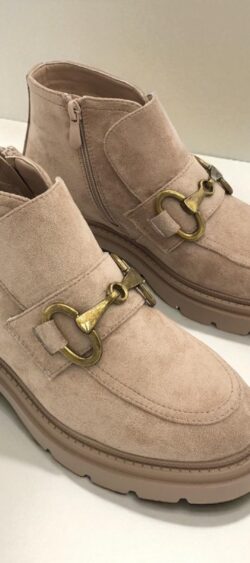 ✔️A-962. Bit loaferlaars beige