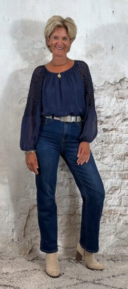 3D jeans met omslag of flare