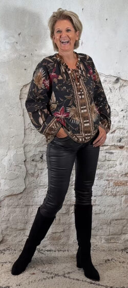 146566. Len Dali blouse zwart