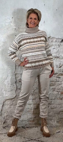 147947. Ailan allround stretch broek beige (14 oktober weer op voorraad, je kunt al bestellen)