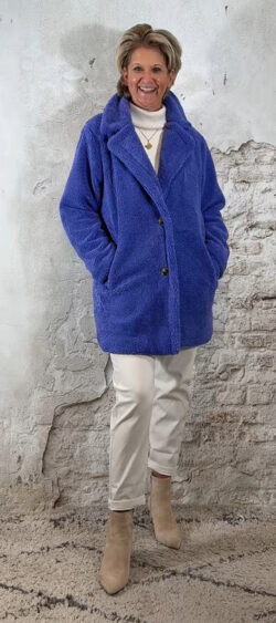 147979. Iris teddy blazer jas paars