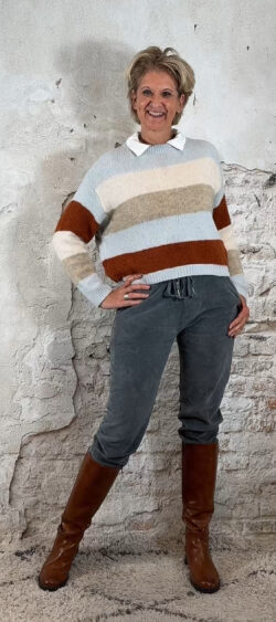 149156. Elza Comfort ribbroek saphire