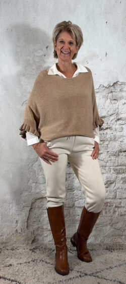 151044. Iris cozy comfort broek ecru