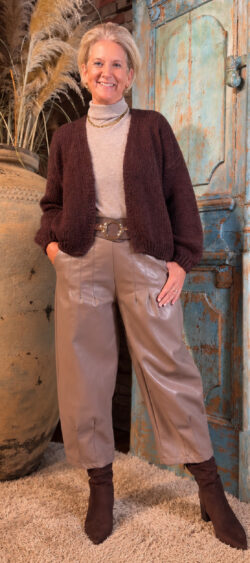 Chunky vest aubergine - Evy 200695