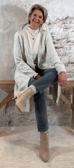 233199. Steffy maxi vest grijs