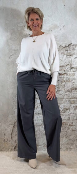 240126. Steffy pantalon met koord grijs
