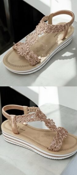 2061-R. Sandaal voor brede voet rose maat 39