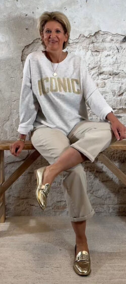 162032. Ailan iconic sweater grijs mêlee (3 februari weer op voorraad, je kunt al bestellen)