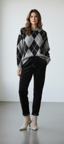 149159. Elza Comfort ribbroek bruin.