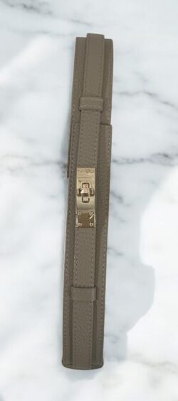 ✔️Leren fashion riem taupe