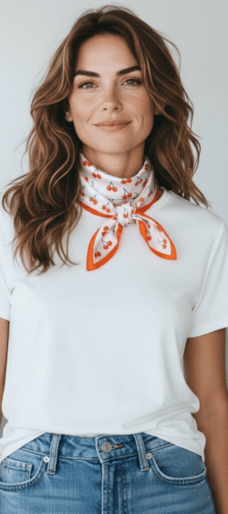 161501. Glanzend sjaaltje cherry