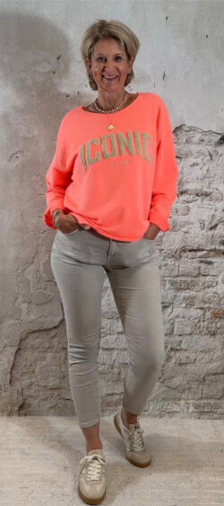 166939. Ailan iconic sweater flash orange