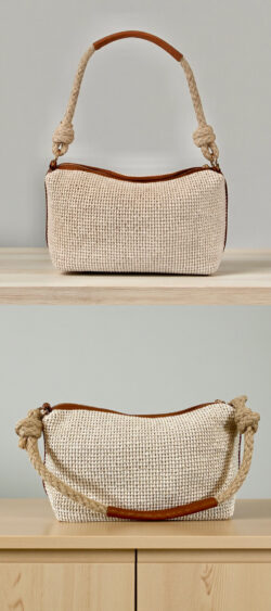 Jacky woven rope bag (10 Februari weer op voorraad, je kunt al bestellen)