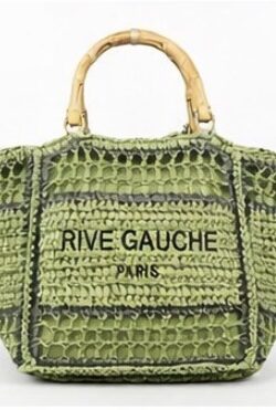 PV5511. Rive Gauch summer crochet bag - Khaki