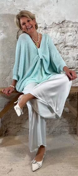 169826. Bibi 2-in-1 pullover mint