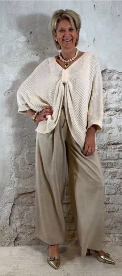 169827. Bibi 2-in-1 pullover ecru