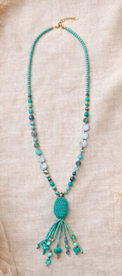 170137. Sil ibiza ketting turquoise