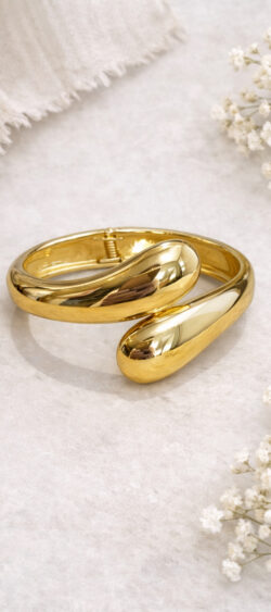 170473. Sil bangle armband goud