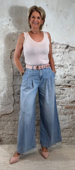 170084. Evy vintage raffle hemd roze