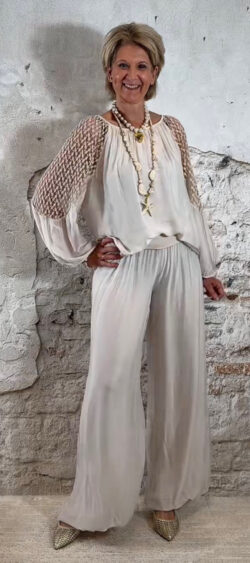 171814. Ailan zijden ballon broek beige (24 maart op voorraad, je kunt al bestellen)