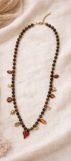 170166. Sil ibiza ketting bruin