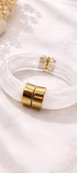 171894. Sil armband canica wit