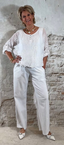 173075. Elza ballon top wit