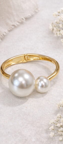 170735. Sil bangle armband pearl (17 maart weer op voorraad, je kunt al bestellen)