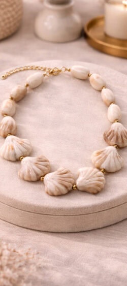 175230. Sil chunky ketting shell