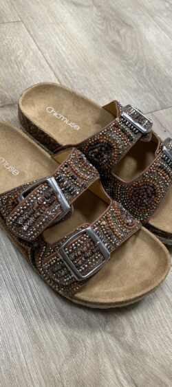 Boho slippers strass - maat 37
