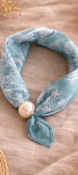 176105. Kraalsjaal met magneetsluiting dames | sjaal menthol