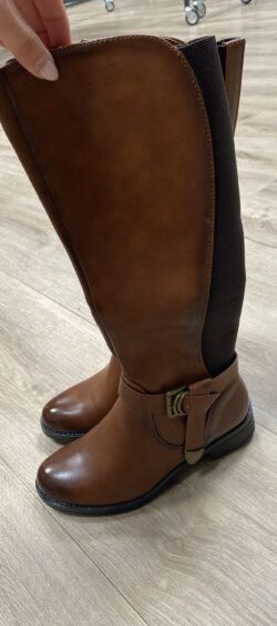 SP152. Highland laars met gesp cognac - maat 36