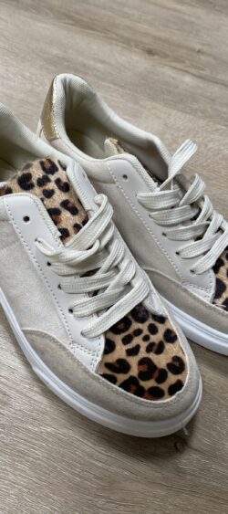 Suedine sneakers lio - beige - maat 37