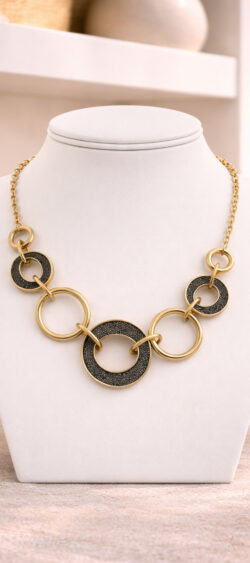 174755. Chunky ring ketting (8 april op voorraad, je kunt al bestellen)