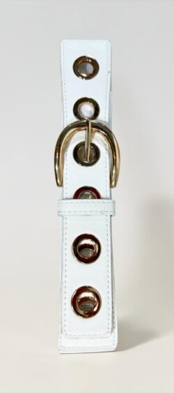 Elastische fashion riem, 9 kleuren - Wit