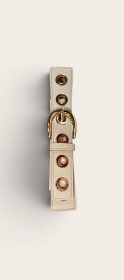 elastische fashion riem beige
