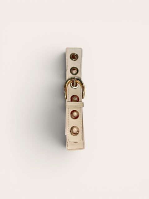 elastische fashion riem beige