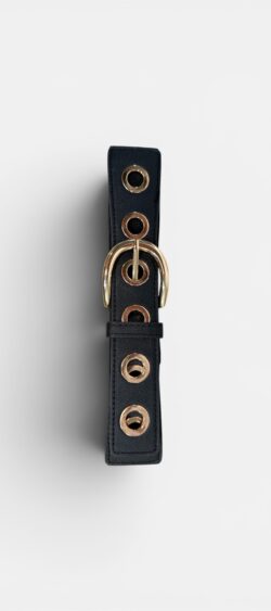 elastische fashion riem zwart
