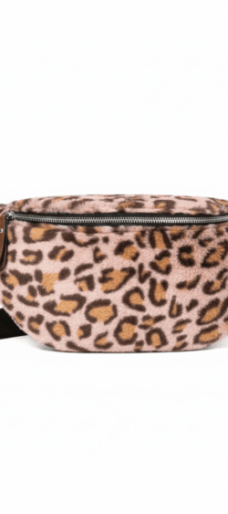 Teddy panter cross body tasje roze model 1