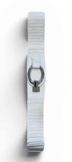 Grote maat elastische riem licht grijs